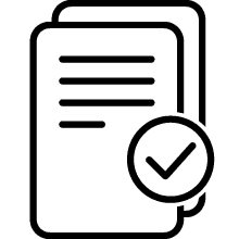 Document validation icon.